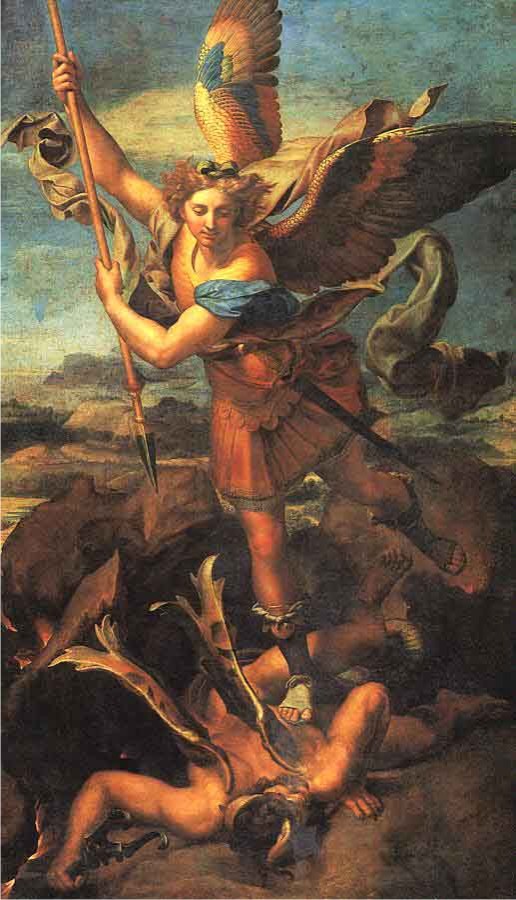 Archangel Michael Slays Satan - Raphael