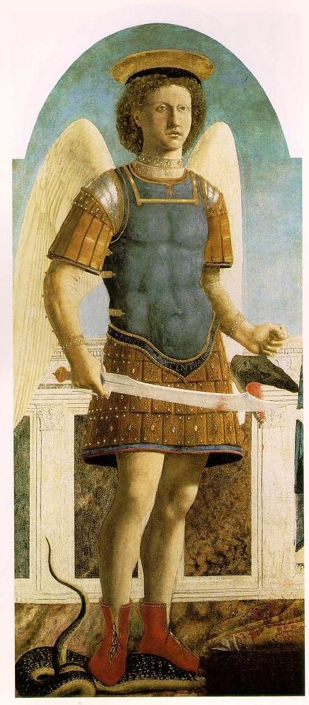 St Michael - Piero della Francesca, about 1415/20 - 1492, National Gallery (London)
